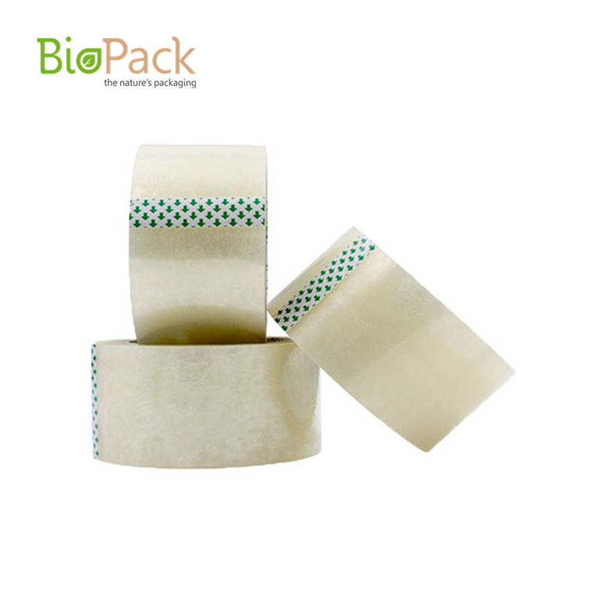 Eco Friendly Compostable PLA Adhesive Clear Parcel Packaging Tape