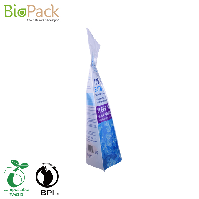 100% Recycled Biodegradble Stand Up Pouch Pacakging Salt Bags Factory in China