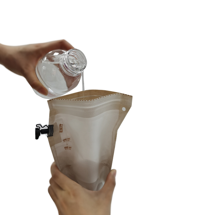 Tragbarer Kaffeebr&uuml;hbeutel f&uuml;r unterwegs, Teefilter-Standbeutel mit Ausguss
