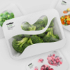 Barreira de umidade melhor filme de tampa recicl&aacute;vel para embalagens de alimentos para bandejas de alface