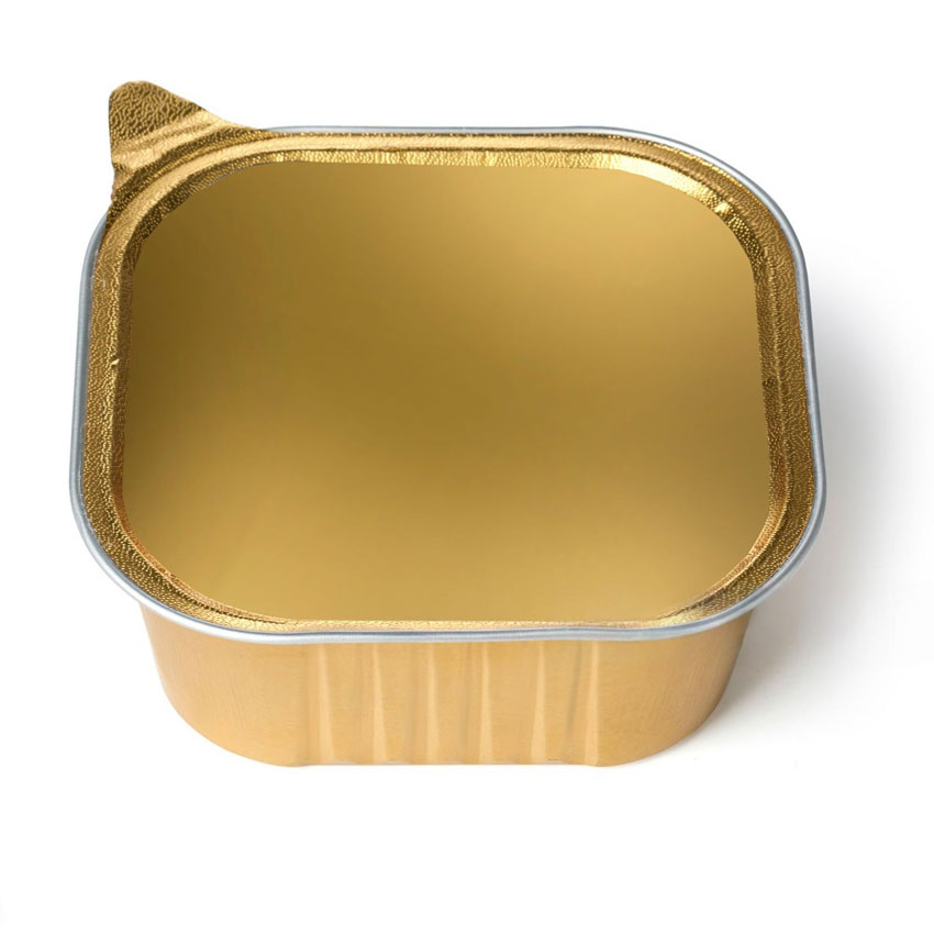 Luftdichte Nassfutterbeh&auml;lter aus recycelter Aluminiumfolie