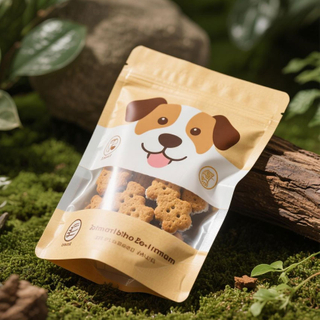 ถุงขนมสุนัขส่วนบุคคลบรรจุภัณฑ์คุกกี้สุนัขแบบผนึกได้