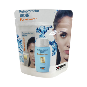 คราฟท์ธรรมชาติที่ย่อยสลายได้เครื่องสำอางผนึกซิปบรรจุภัณฑ์ถุงกันน้ำพิมพ์แบบกำหนดเอง