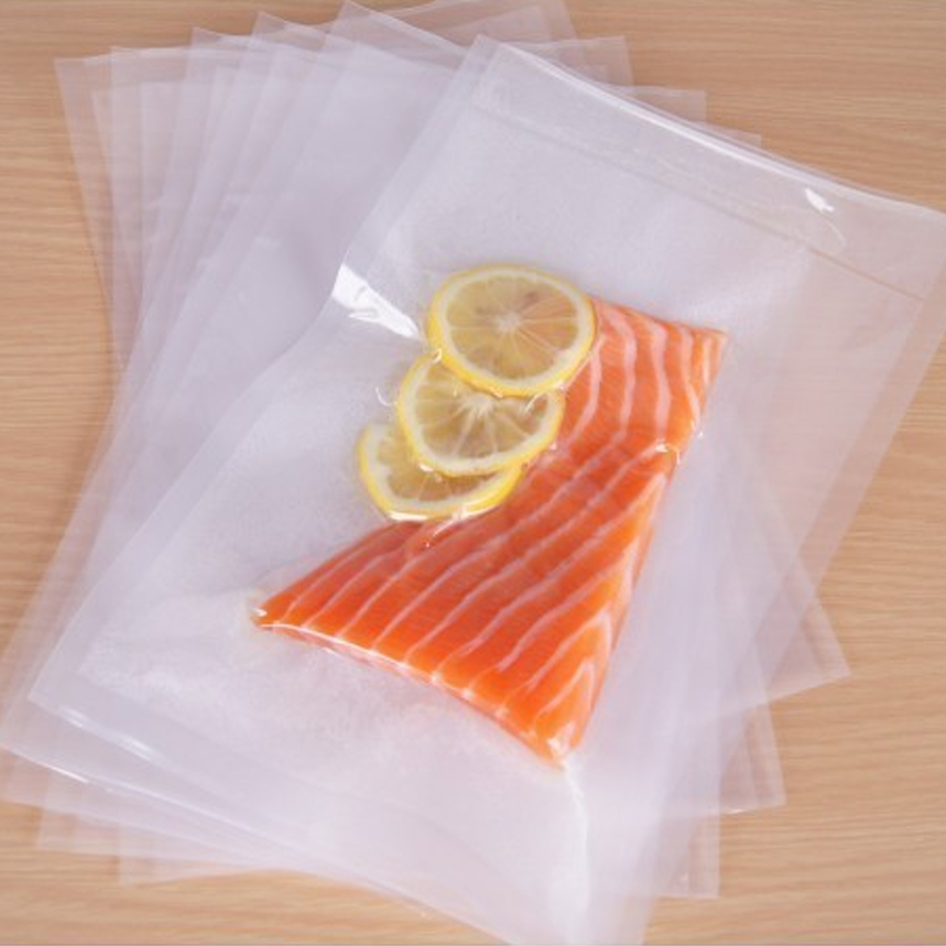 Custom Printed Compostable Biodegradable Vacuum Seal Bags for Salmon Packaging