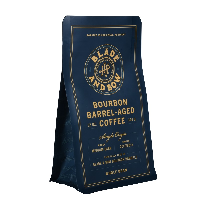 Wholesale Matte Black Zipper Top 12oz Compostable Coffee Bags with Valve