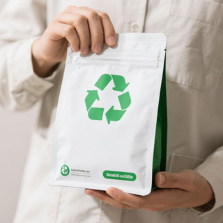 B&aelig;rekraftig fleksibel PCR-plastemballasje