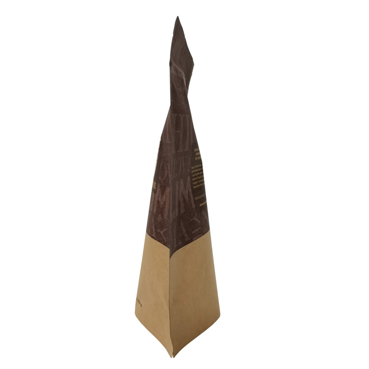 Aluminum Food Grade Kraft Coffee Stand Up Bag Resealable Paper Custom Flexible Packaging Coffee Pouch