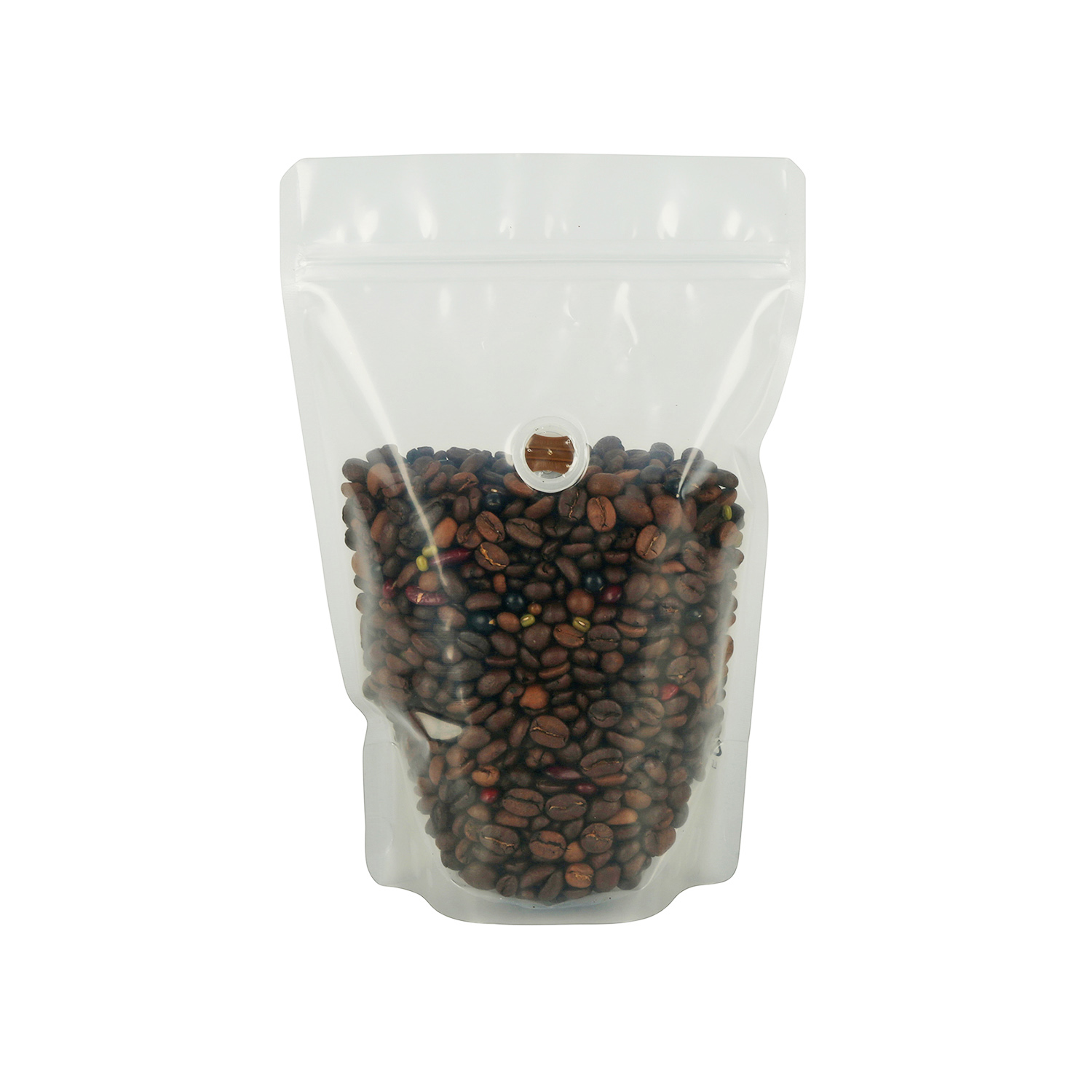 Carbon Negative Bio Based Sugarcane Material Recyclable Coffee Bag with Degassing Valve