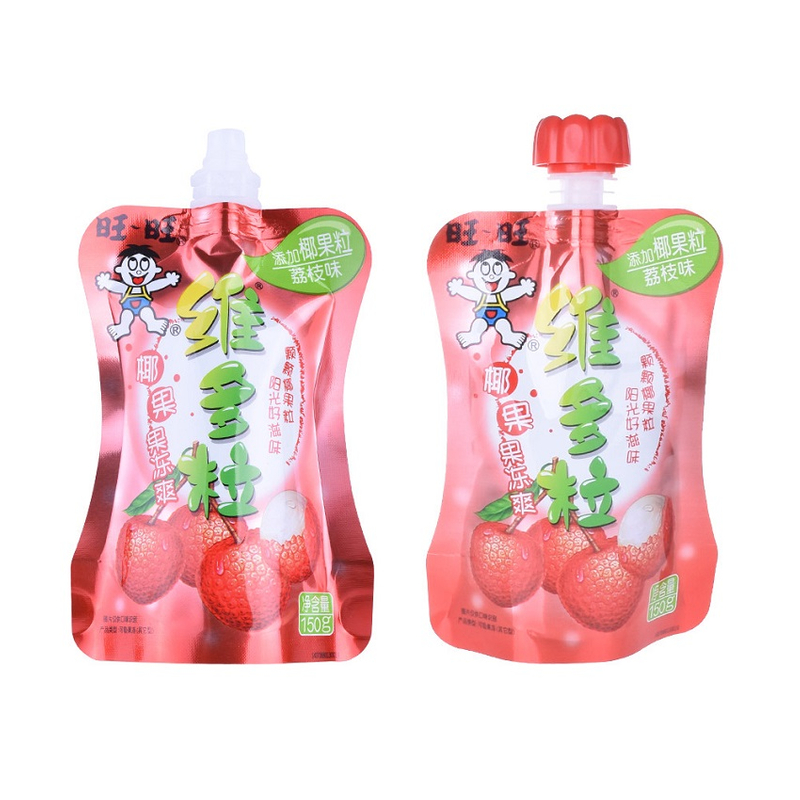 Creative Foil Lined Stand Up Best Organic Apple Juice Pouch with Squeeze Spout for Toddlers