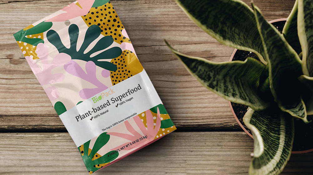 embalaje de biopaquetes