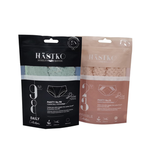 Customize PLA Biodegradable Clothes Clear Packaging With Zipper