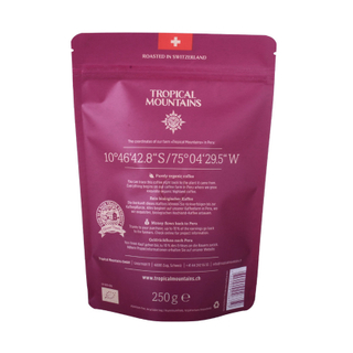 Food Ziplock Reclosable Herbal Tea Packaging