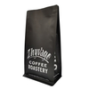 Aluminum Foil Kraft Black Printed Box Bottom Coffee Packaging Bag With Valve