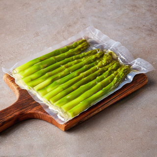 Sacchetti per asparagi in plastica con chiusura sottovuoto senza BPA