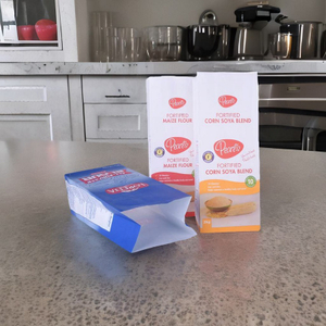 Sacos de pl&aacute;stico laminados inferiores da caixa da impress&atilde;o a cores de CMYK para empacotamento da farinha