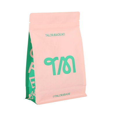 Custom Printed Flat Paper Ziplock Pouch Coffee Bag