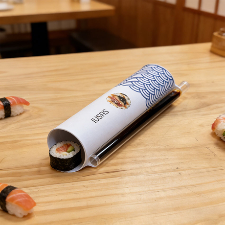 Push Pop Cardboard Tube บรรจุภัณฑ์ซูชิ