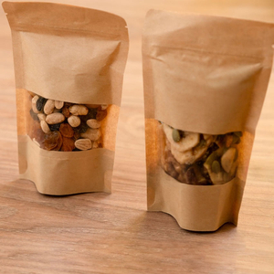 T&uacute;i đựng c&aacute;c loại hạt nhỏ hỗn hợp giấy m&agrave;u n&acirc;u tự nhi&ecirc;n nhiều lớp gi&aacute; rẻ c&oacute; cửa sổ