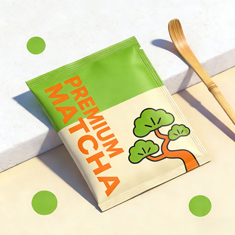 G&oacute;i bột Matcha c&oacute; thể ph&acirc;n hủy