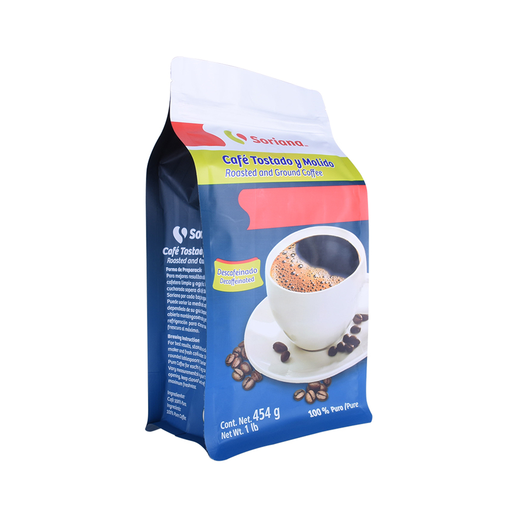 Biodegradable Packaging Flat Bottom Pouch Coffee Bag From ...