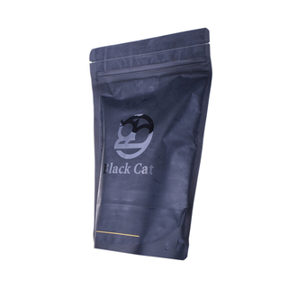 Sacs d'emballage de grains de caf&eacute; imprim&eacute;s personnalis&eacute;s 100 % recyclables avec fermeture &agrave; glissi&egrave;re et valve