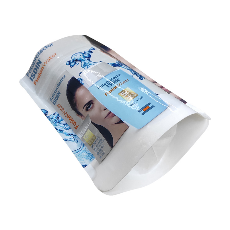 Eco Friendly Biodegradable Compostable Skincare Products Packaging Bag with Resealable Zipper
