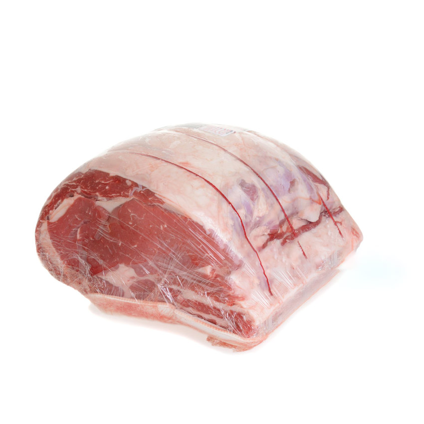 Embalagem de saco retr&aacute;til de pl&aacute;stico reciclado seguro para alimentos para carne