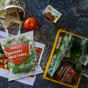 China Supplier OEM Vacuum Sealed PLA Plastic Biodegradable Vegetable Bags