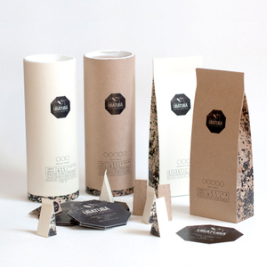 Milj&oslash;vennlig resirkulerbar spesialtrykt kraftpapir med lav MOQ kaffeemballasje
