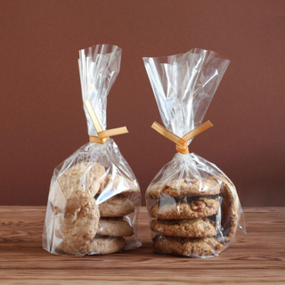 Kantong Cello Bening Gusseted Kompos untuk Kue