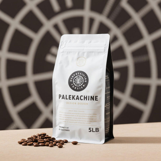 Kantong Kopi 5 Lb Bawah Datar yang Dapat Disegel Panas yang Dipersonalisasi dengan Katup