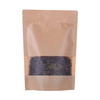 Compostable Stand Up Zipper Pouch Bags with Rectangular Window