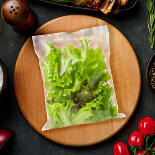Sacchetti per violoncello trasparenti compostabili per verdure con custodia sigillata personalizzata per verdure