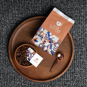 Vendita all'ingrosso di sacchetti di caff&egrave; biodegradabili personalizzati con chiusura lampo di ordine minimo basso