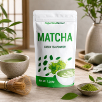 Saquinhos de Ch&aacute; Matcha Org&acirc;nico em P&oacute;
