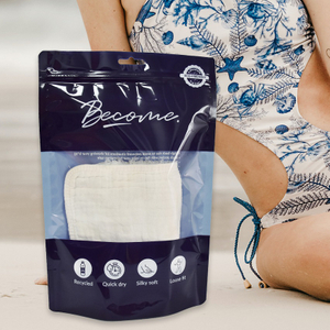 ถุงชุดว่ายน้ำพลาสติกซิปย่อยสลายได้อย่างปลอดภัยผ่านการฆ่าเชื้อแบบกำหนดเองพร้อมหน้าต่าง