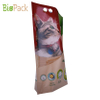 Custom Print Stand Up Cat Litter Packing Bag in Kraft Paper Compostable material