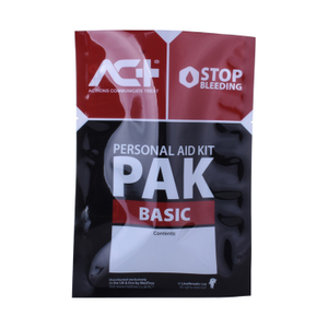 Customized Printing Plastic Packaging Personal Frist Aid Vacuum Bag Flat Pouch For Stoppping Bleeding