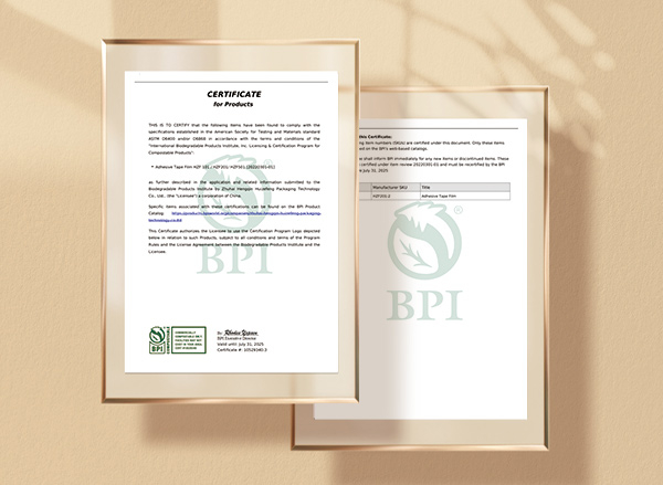sacos compost&aacute;veis ​​certificados bpi
