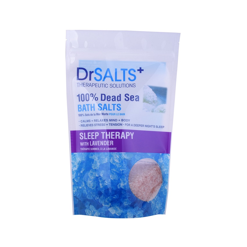 Plant-based Recyclable Stand Up Custom Plastic Bath Salt Bags Wholesale