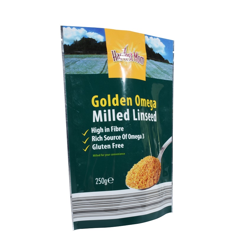 Recyclable Barrier Foil Resealable Doypack Custom Organic Food Bag for Superfoods Powder