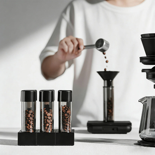 Tubki do przechowywania ziaren kawy z pojedynczą dawką