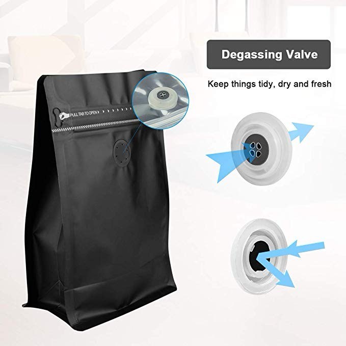 Impreso personalizado-Ecol&oacute;gico-Biodegradable-Compostable-T&eacute;-Caf&eacute;-Pl&aacute;stico-Cremallera-Fondo-plano-Bolsa de embalaje