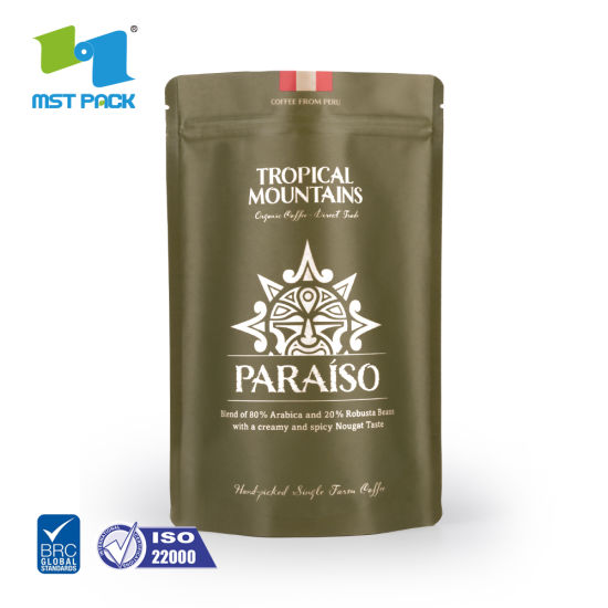 Eco Friendly Packaging/Custom Printed Resealable Bags/ Biodegradable Coffee Bag 