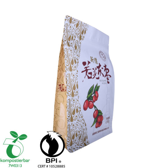 Food Grade Box Bottom Biodegradable Beef Jerky Packaging Bag Supplier From China