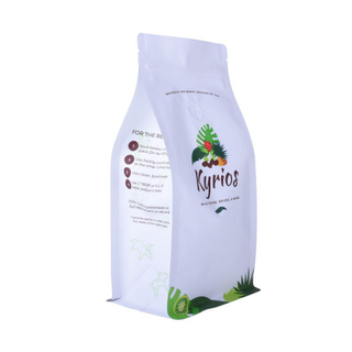 Craft Paper Printed Compostable Zipper Lock Packaging Biodegradable Coffee Bag