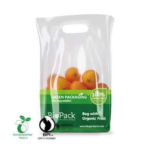 Tas Belanja Plastik Biodegradable Ramah Lingkungan Cetak Kustom